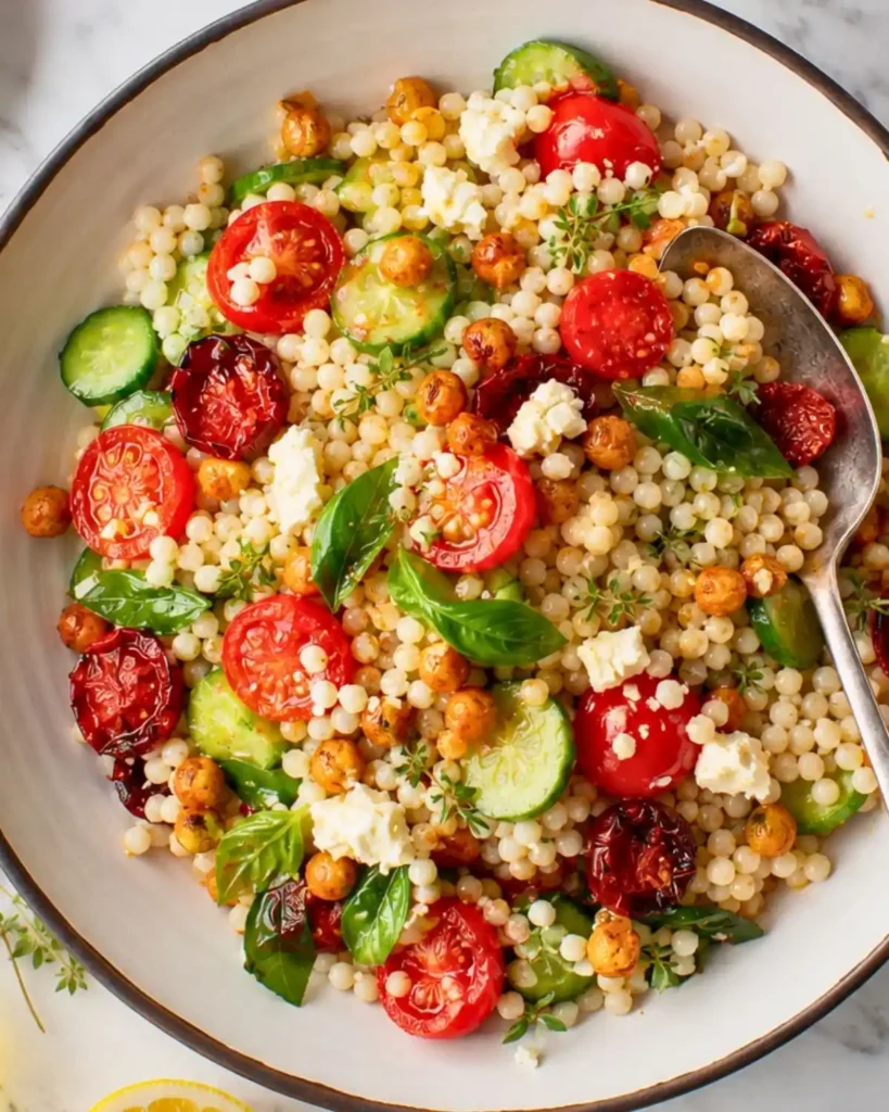vibrant Cherry Tomato Couscous Salad