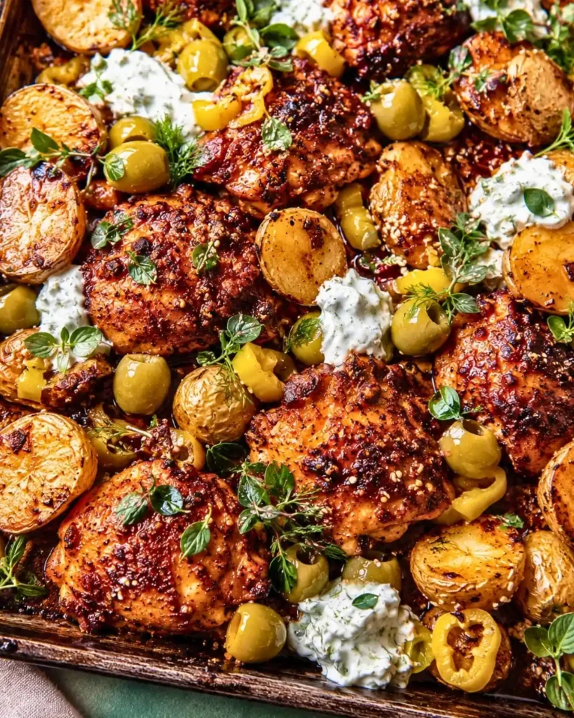 Sheet Pan Lemon Balsamic Chicken and Potatoes