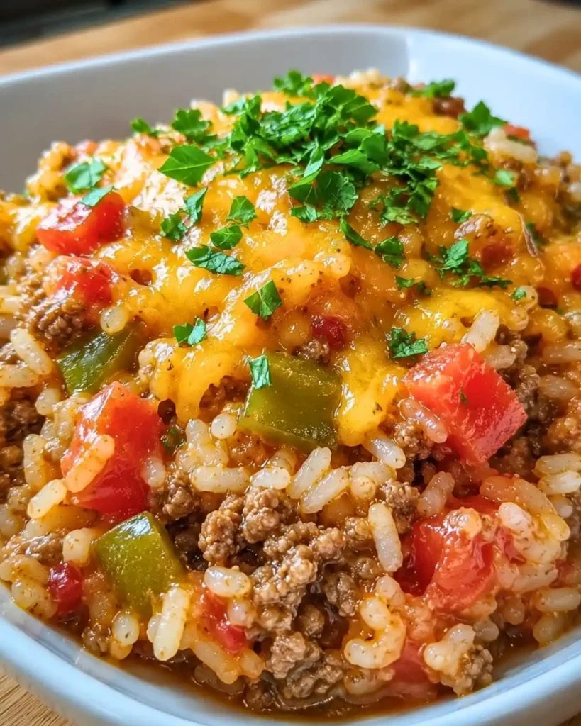 Cheesy Taco Beef & Rice