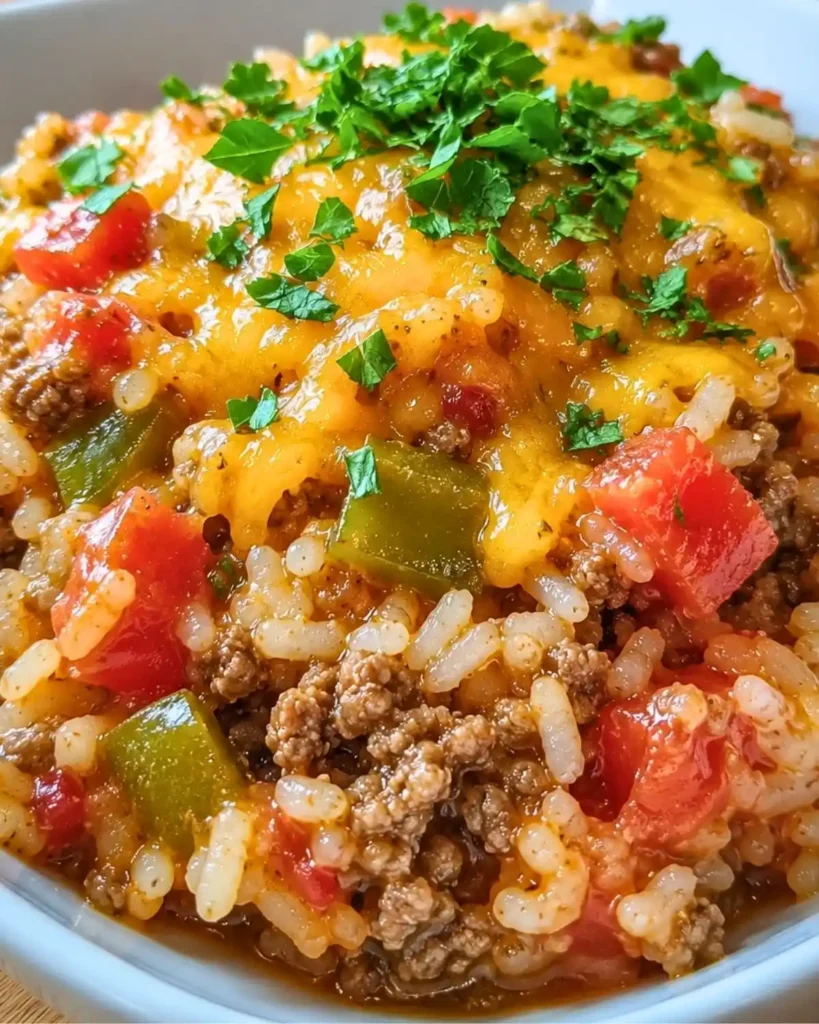 Cheesy Taco Beef & Rice