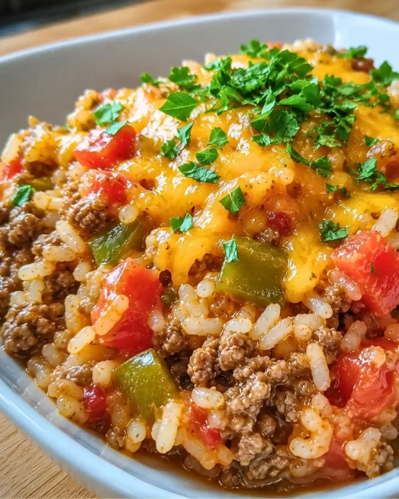 Cheesy Taco Beef & Rice