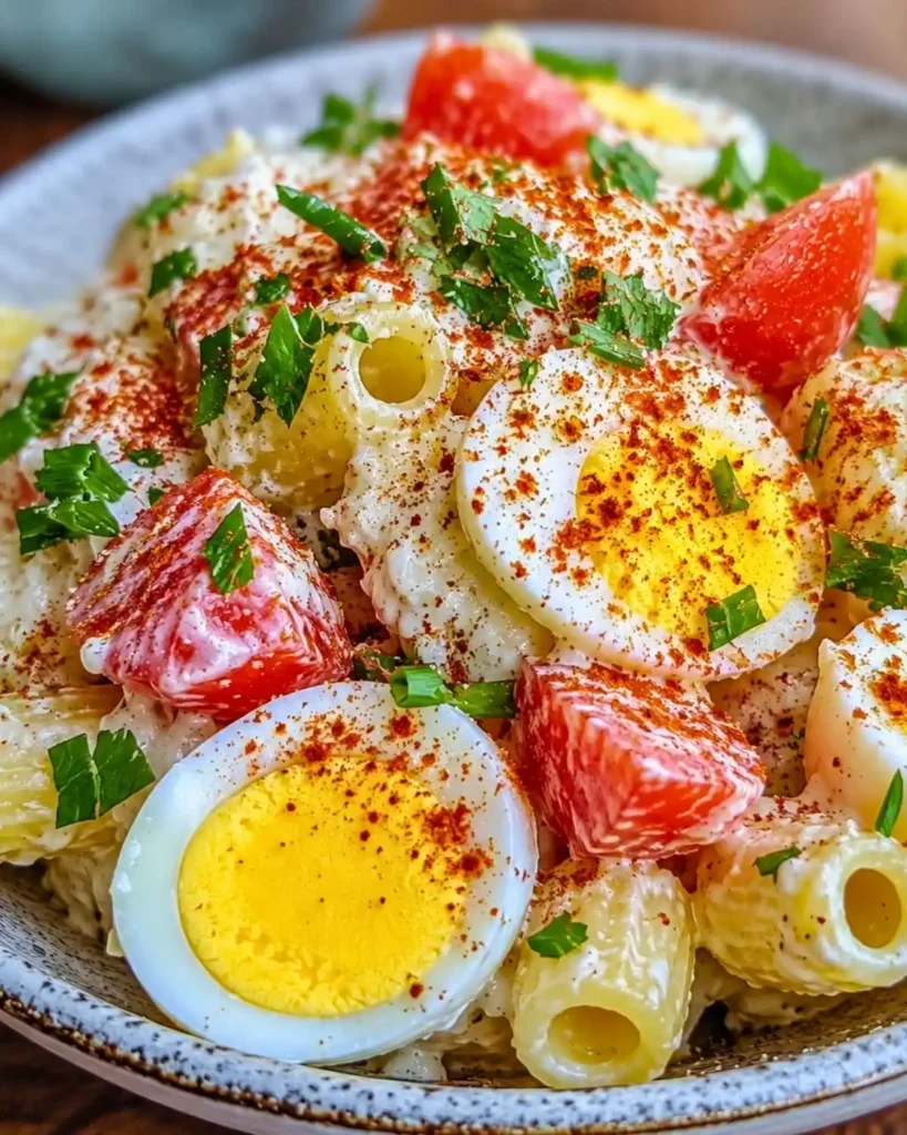 Deviled Egg Pasta Salad: A Creamy, Flavorful Delight