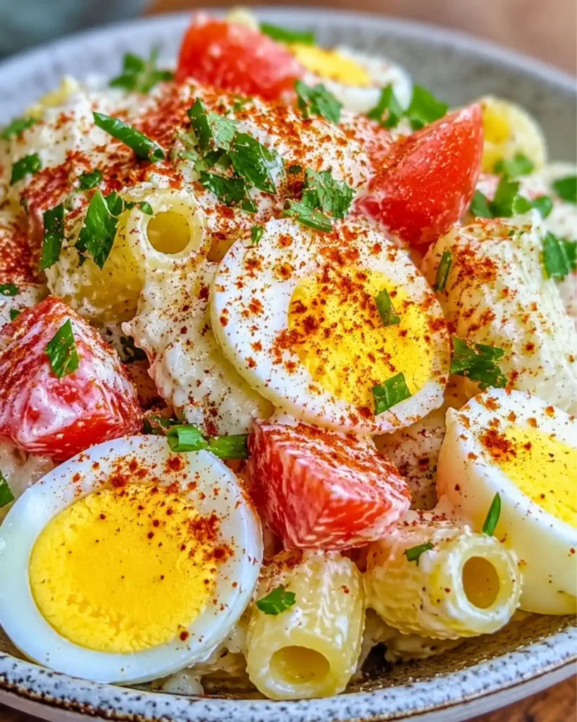 Deviled Egg Pasta Salad: A Creamy, Flavorful Delight