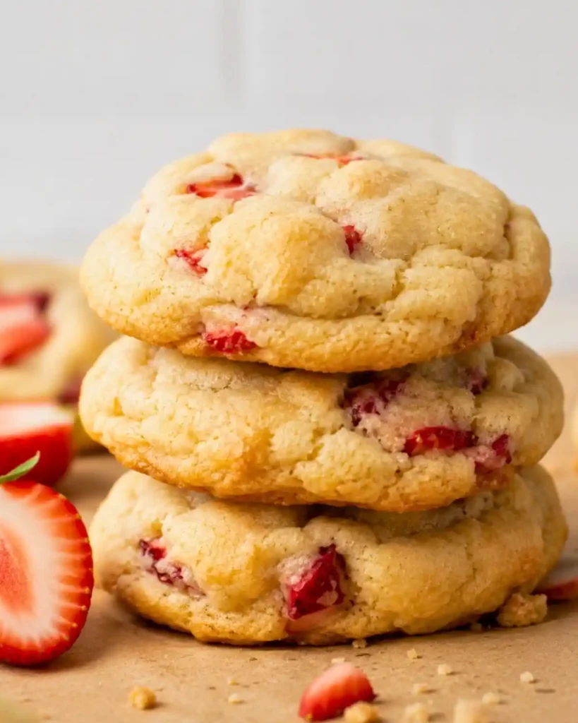 Strawberry Cheesecake Cookies