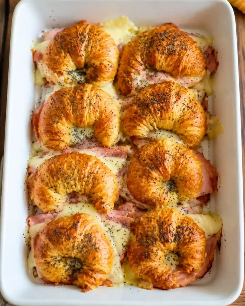 Easy Ham and Cheese Croissant Sandwiches