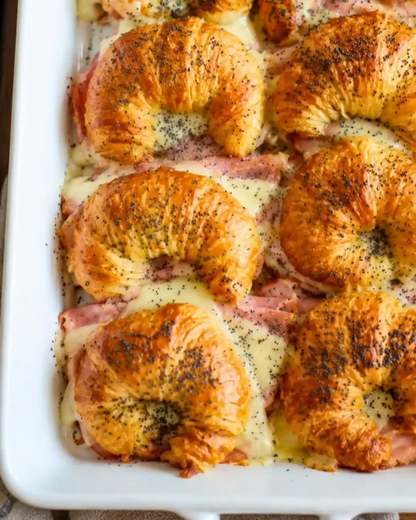 Easy Ham and Cheese Croissant Sandwiches