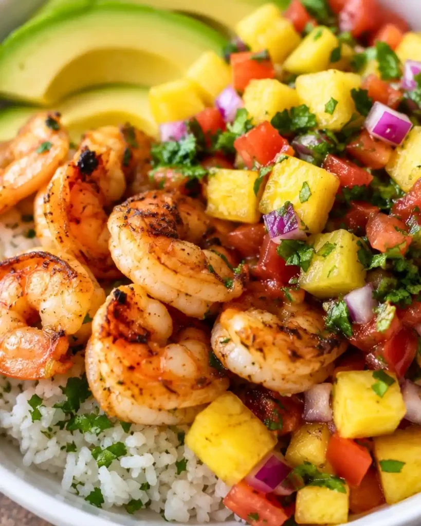 Shrimp & Rice Bowl with Pineapple Salsa 6 Shrimp & Rice Bowl with Pineapple Salsa
