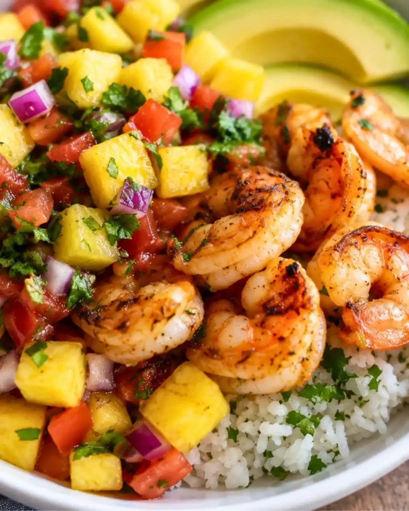 Shrimp & Rice Bowl with Pineapple Salsa 8 Shrimp & Rice Bowl with Pineapple Salsa