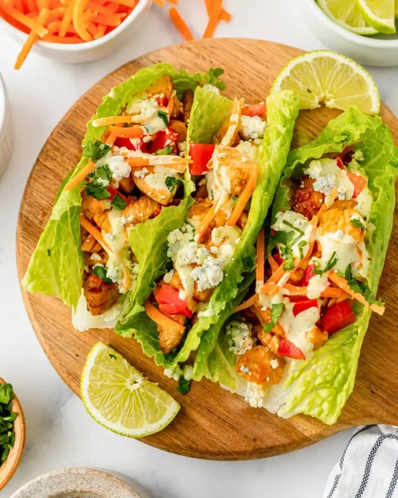 BBQ Chicken Lettuce Wraps