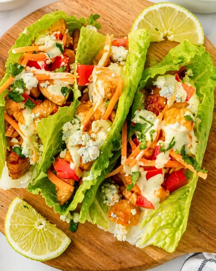 BBQ Chicken Lettuce Wraps