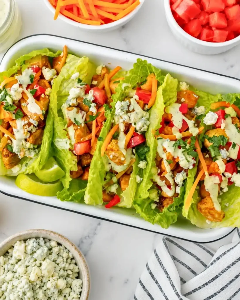 BBQ Chicken Lettuce Wraps