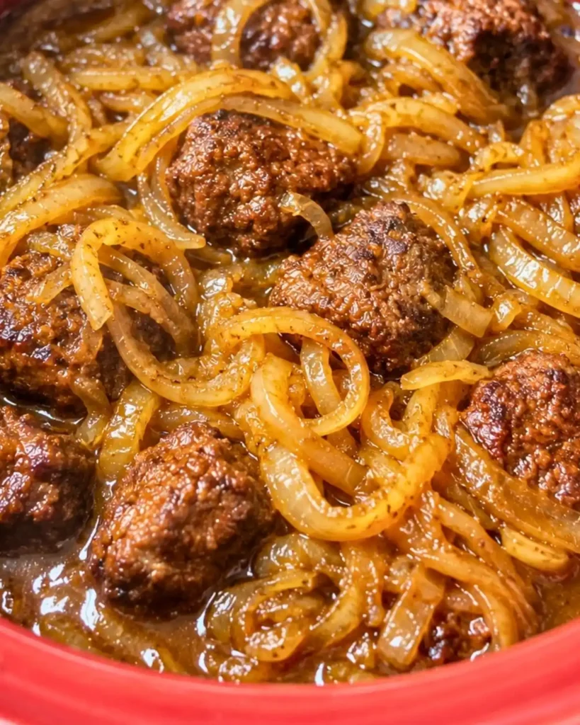 Slow Cooker 3-Ingredient Beef and Onion 8 Slow Cooker 3-Ingredient Beef and Onion