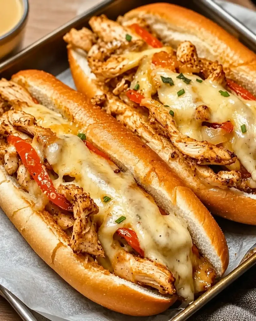 Delicious Chicken Philly Cheese Steaks