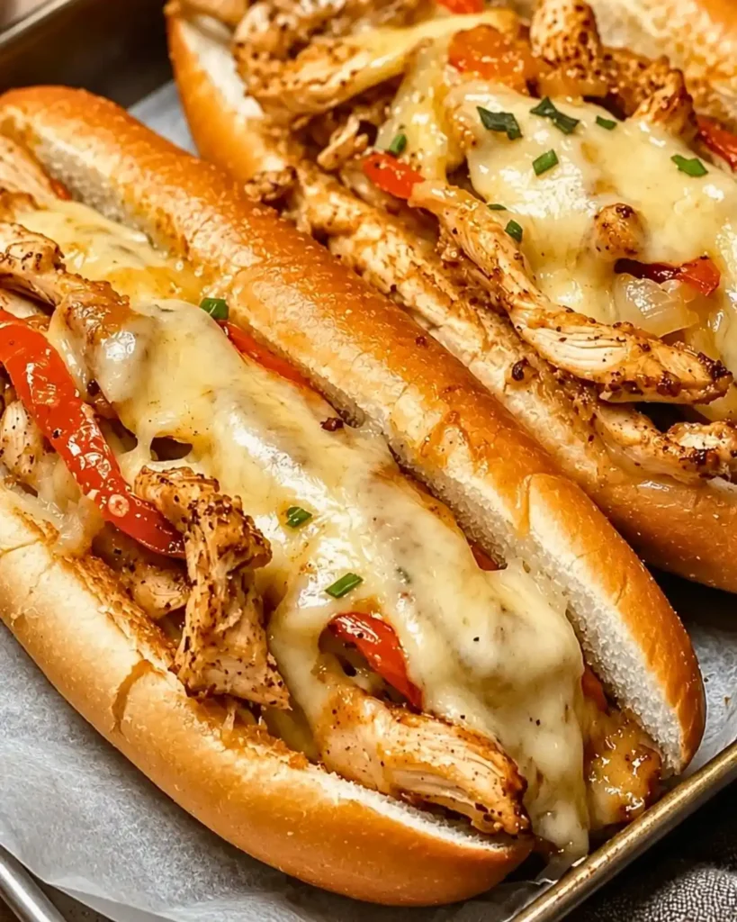Delicious Chicken Philly Cheese Steaks