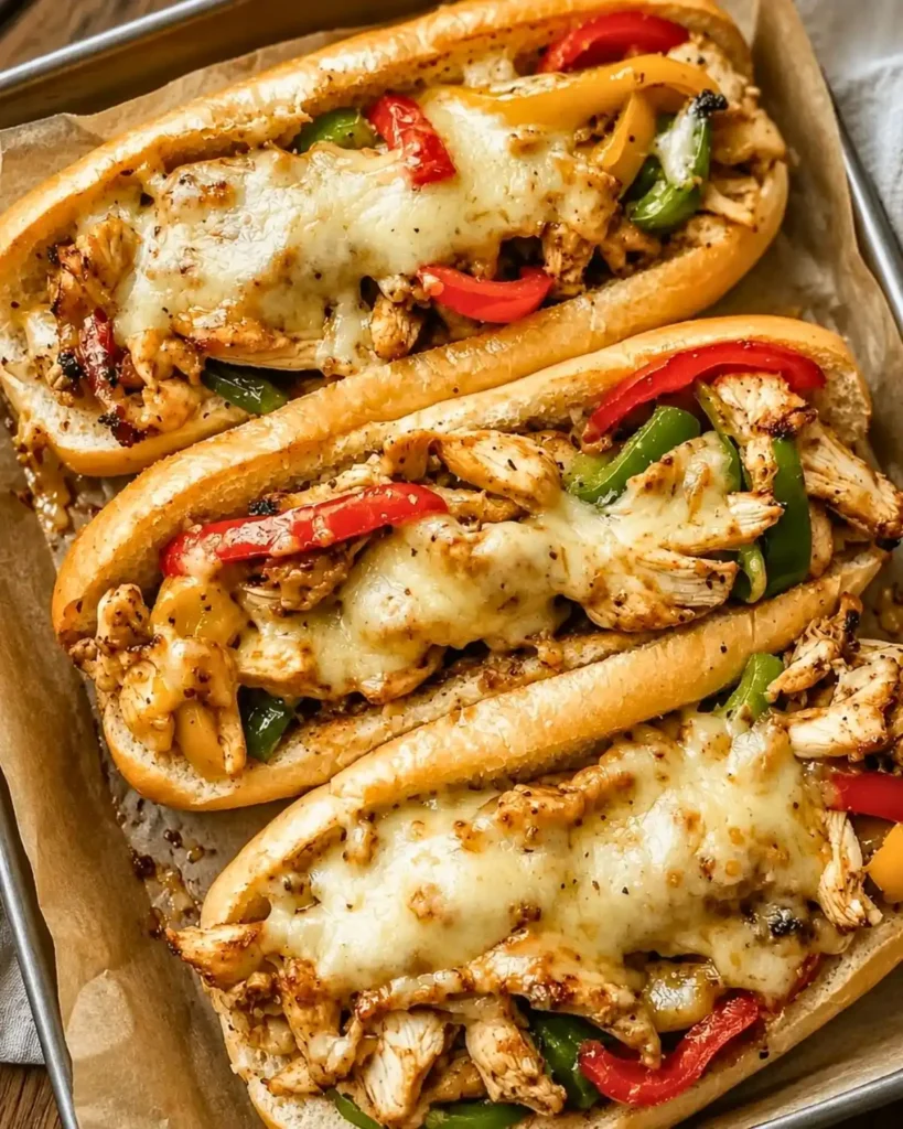 Delicious Chicken Philly Cheese Steaks