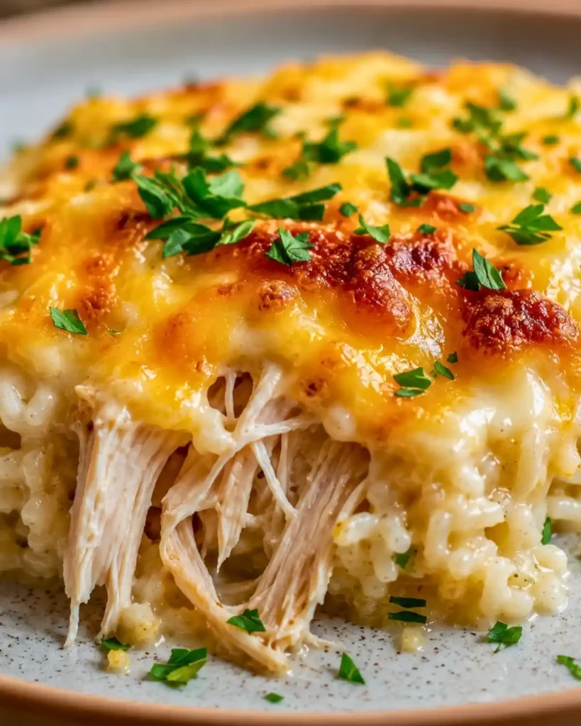 Healthy Chicken Cauliflower Rice Casserole