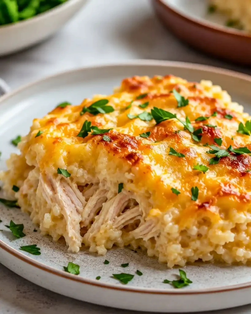 Healthy Chicken Cauliflower Rice Casserole