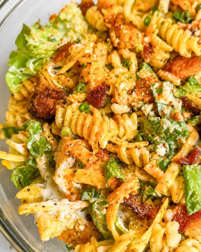 Delicious Chicken Bacon Ranch Pasta Salad Recipe