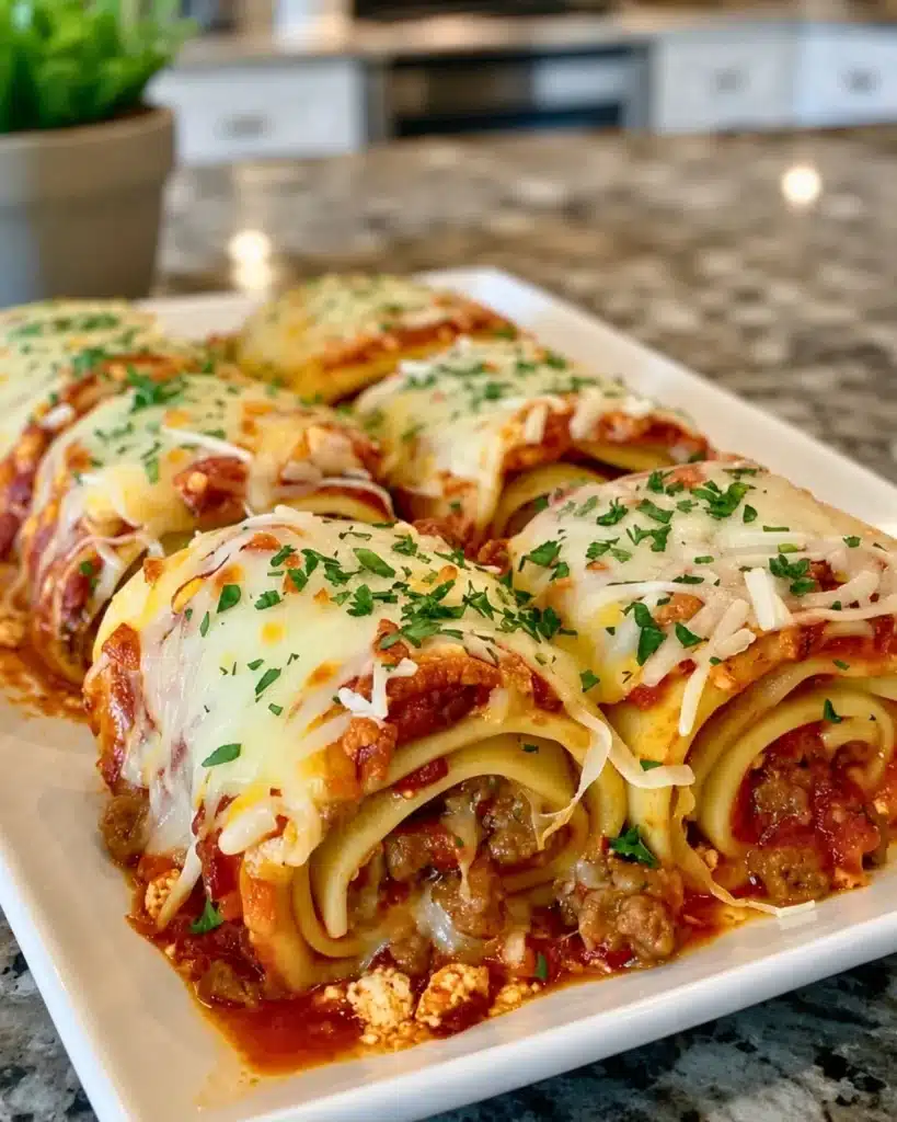 3-Cheese Sausage Lasagna Roll-Ups 8 3-Cheese Sausage Lasagna Roll-Ups