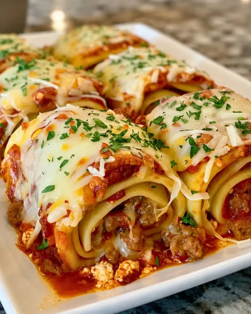 3-Cheese Sausage Lasagna Roll-Ups 7 3-Cheese Sausage Lasagna Roll-Ups