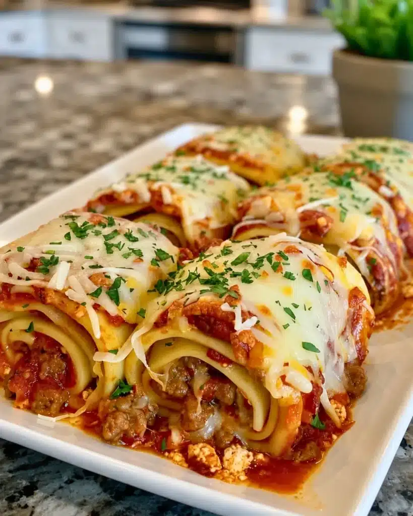 3-Cheese Sausage Lasagna Roll-Ups 6 3-Cheese Sausage Lasagna Roll-Ups