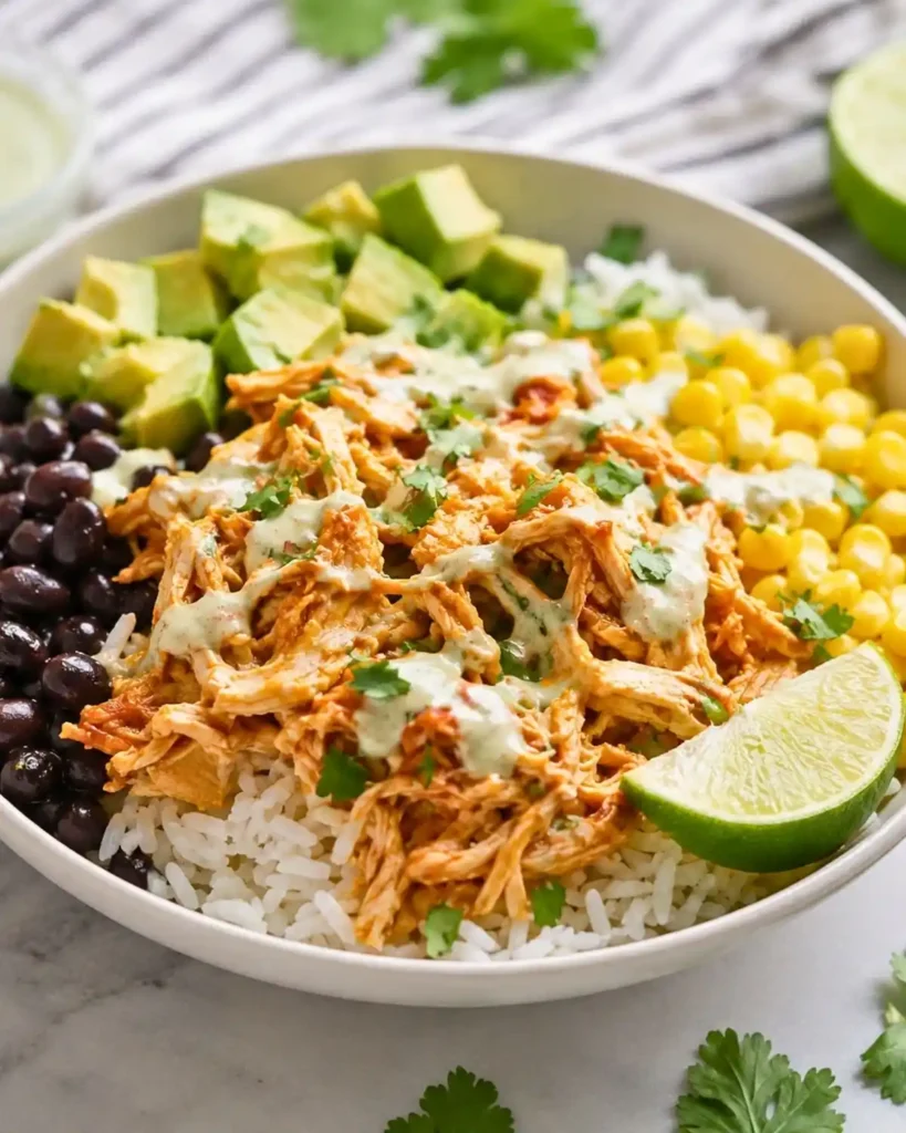 Slow Cooker Chicken Burrito Bowl 6 Slow Cooker Chicken Burrito Bowl