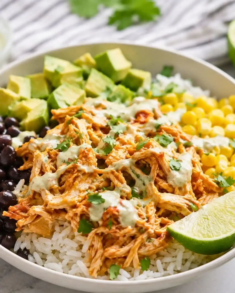 Slow Cooker Chicken Burrito Bowl 7 Slow Cooker Chicken Burrito Bowl