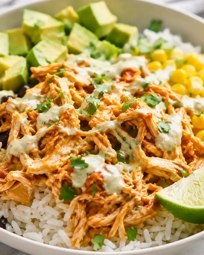 Slow Cooker Chicken Burrito Bowl 8 Slow Cooker Chicken Burrito Bowl
