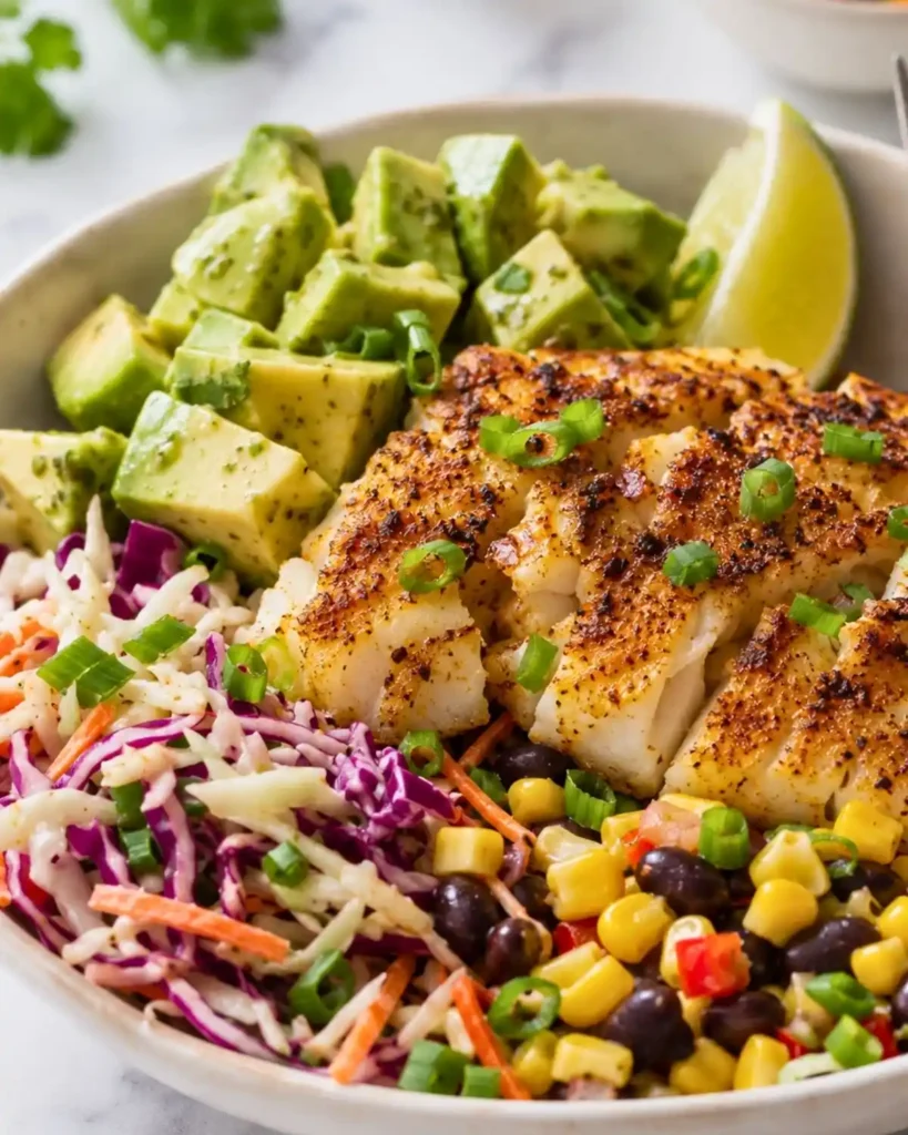 Flavorful Cod Fish Taco Bowls 6 Flavorful Cod Fish Taco Bowls