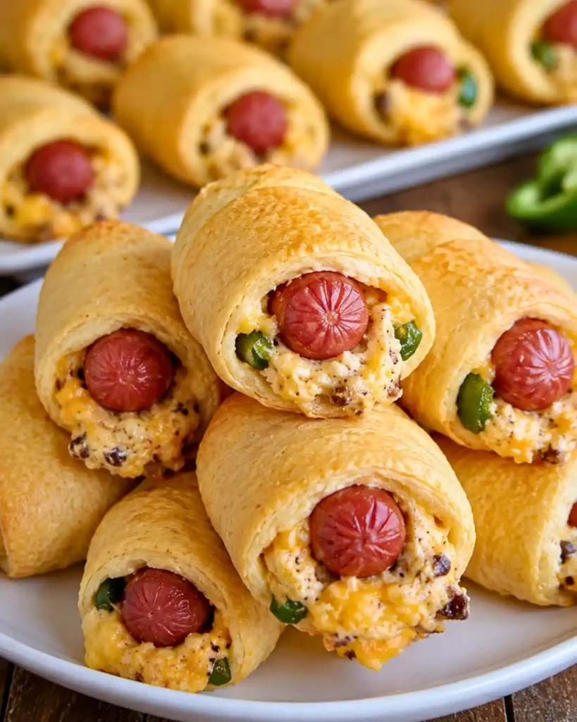 Jalapeño Popper Pigs in a Blanket for Easy Game Day Snacks 8 Jalapeño Popper Pigs in a Blanket