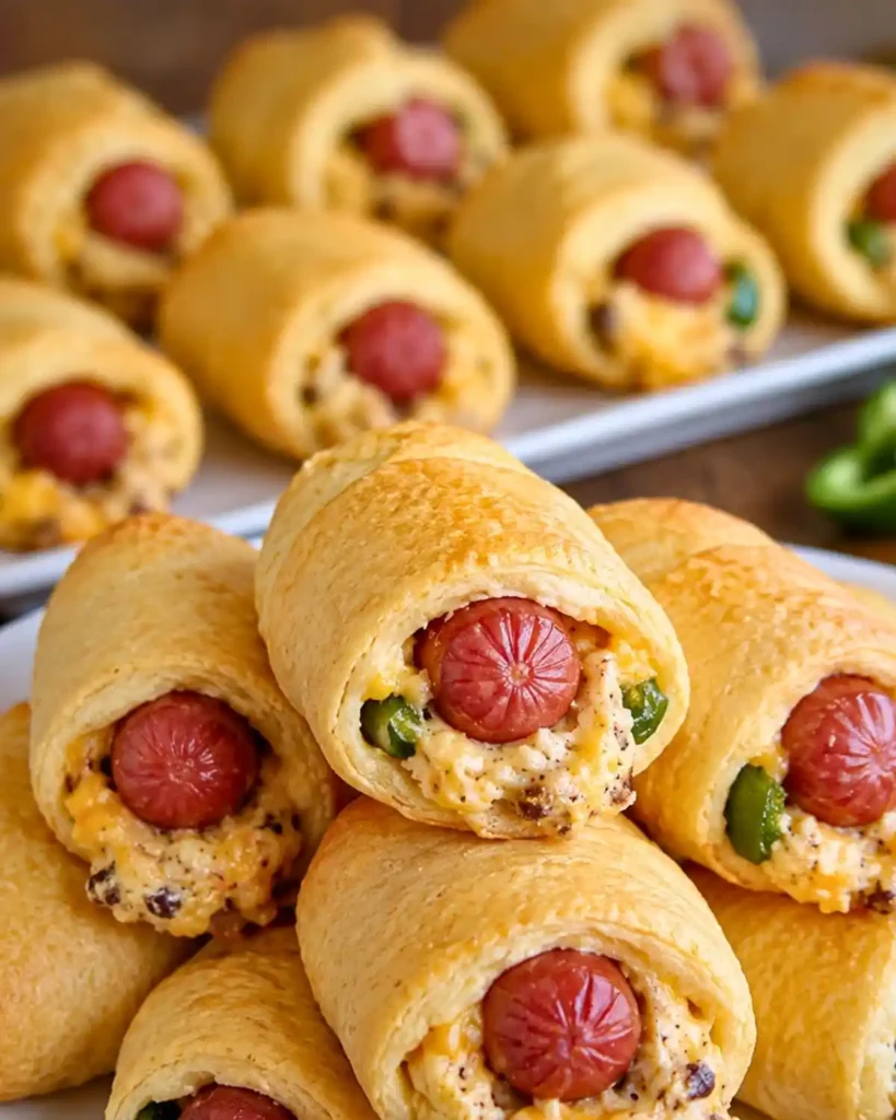 Jalapeño Popper Pigs in a Blanket for Easy Game Day Snacks 7 Jalapeño Popper Pigs in a Blanket