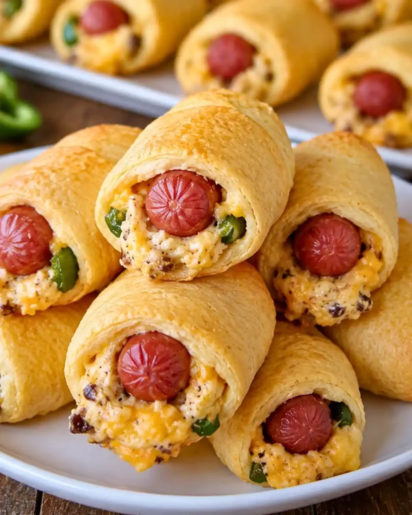Jalapeño Popper Pigs in a Blanket for Easy Game Day Snacks 6 Jalapeño Popper Pigs in a Blanket