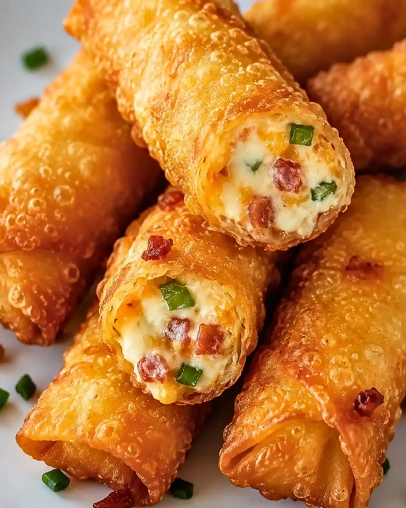 Mini Jalapeño Popper Egg Rolls 6 Mini Jalapeño Popper Egg Rolls