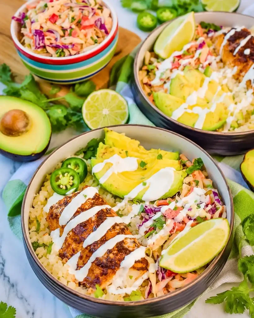 Low Carb Fish Taco Bowls Recipe