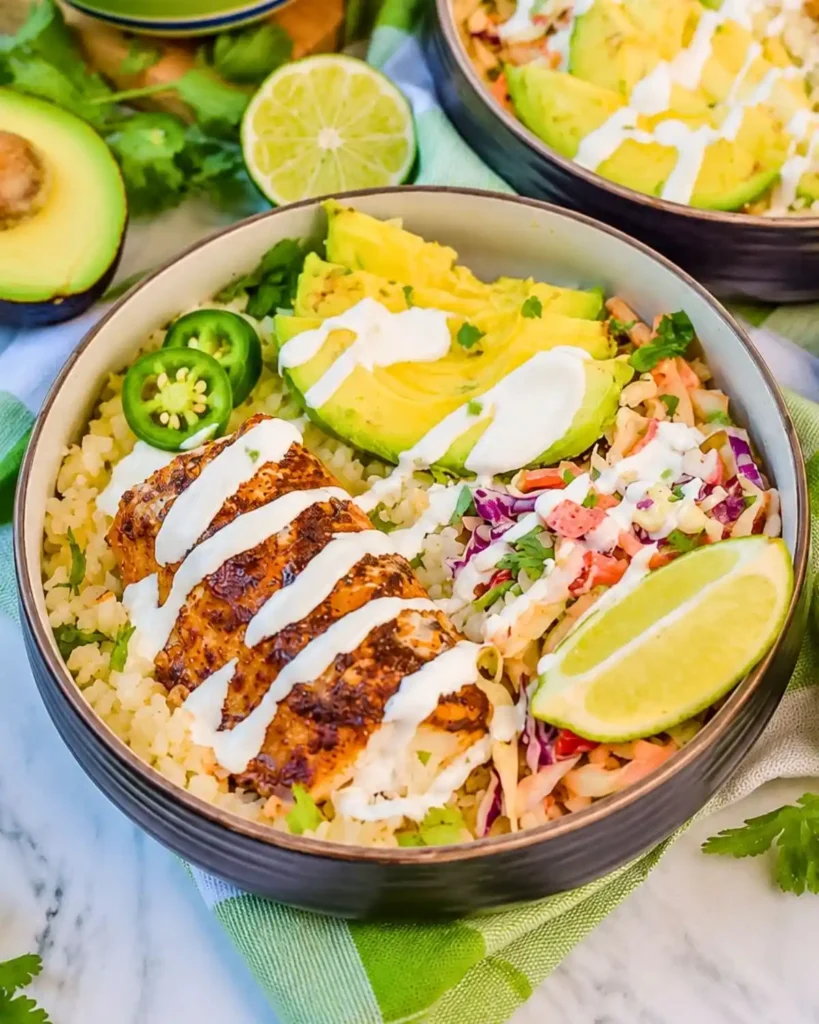 Low Carb Fish Taco Bowls Recipe