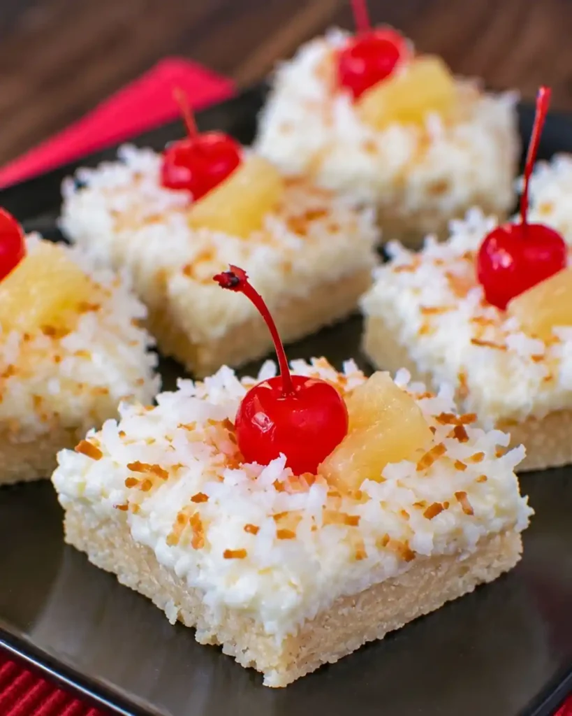 Delicious Pina Colada Bars Recipe