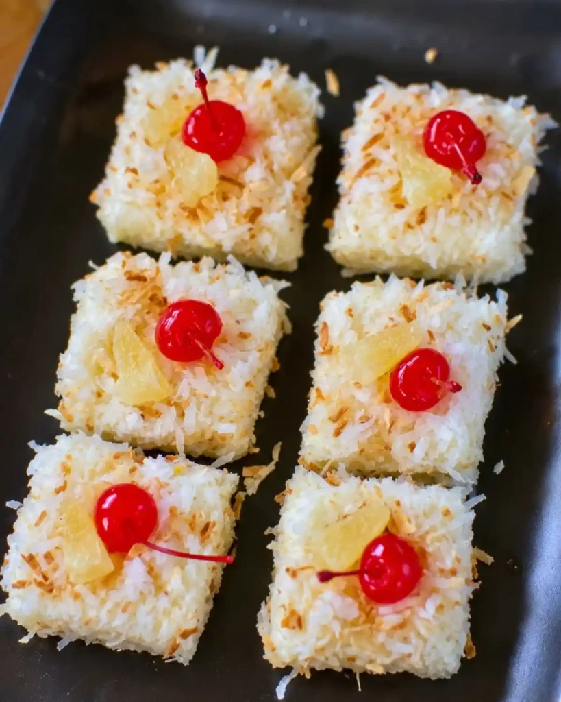 Delicious Pina Colada Bars Recipe