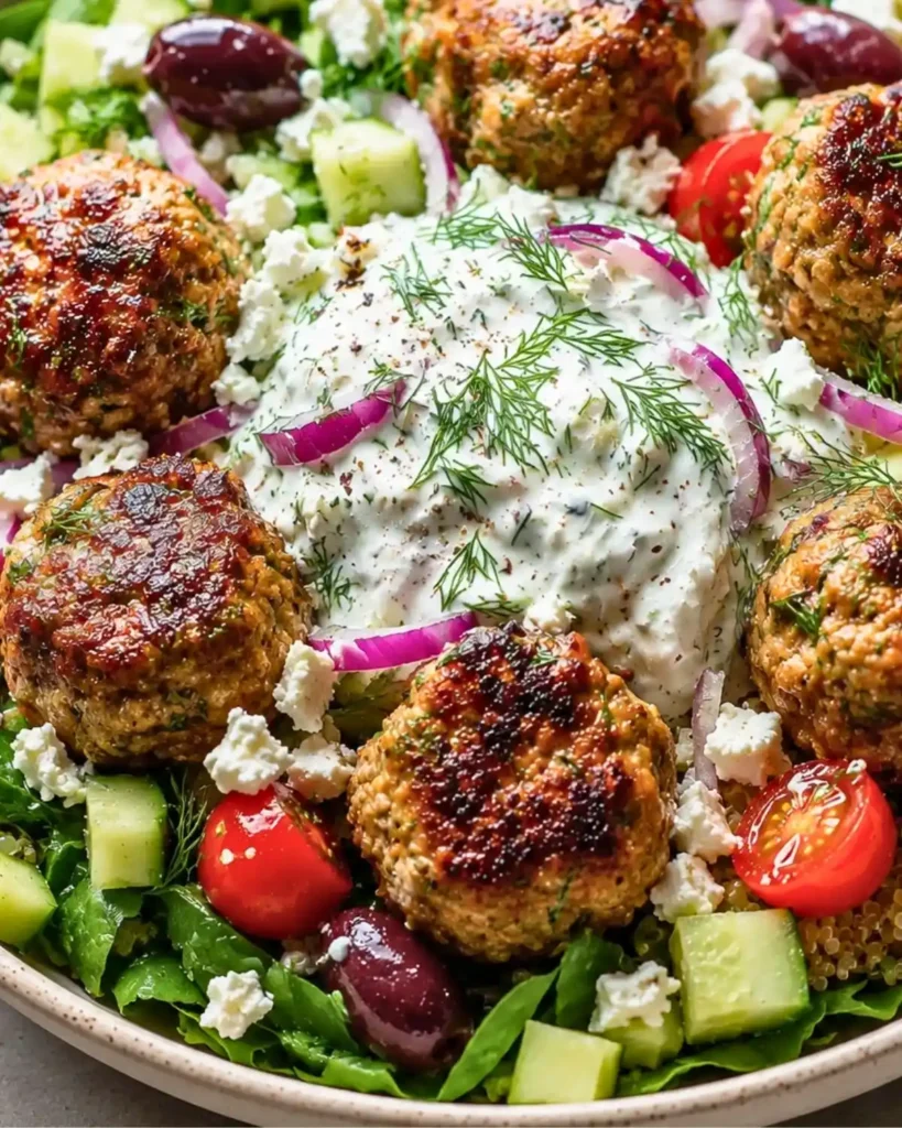Easy Greek Turkey Meatball Bowls for a Healthy Dinner 8 Greek Turkey Meatball Bowls: The Ultimate Mediterranean Dinner