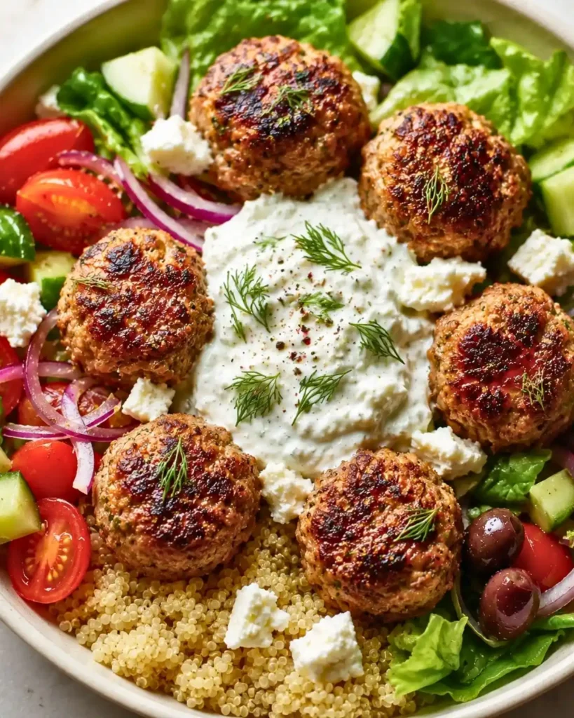 Easy Greek Turkey Meatball Bowls for a Healthy Dinner 7 Greek Turkey Meatball Bowls: The Ultimate Mediterranean Dinner