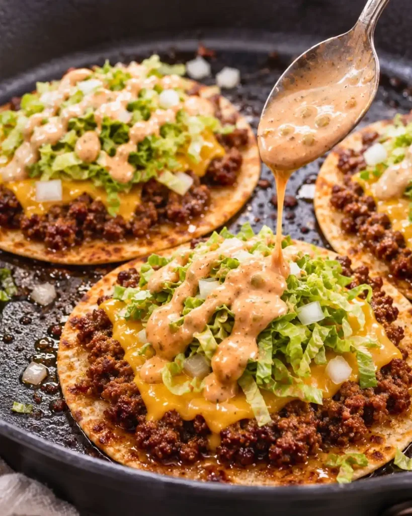 Big Mac Tacos (Crispy Smash Burger Tacos)
