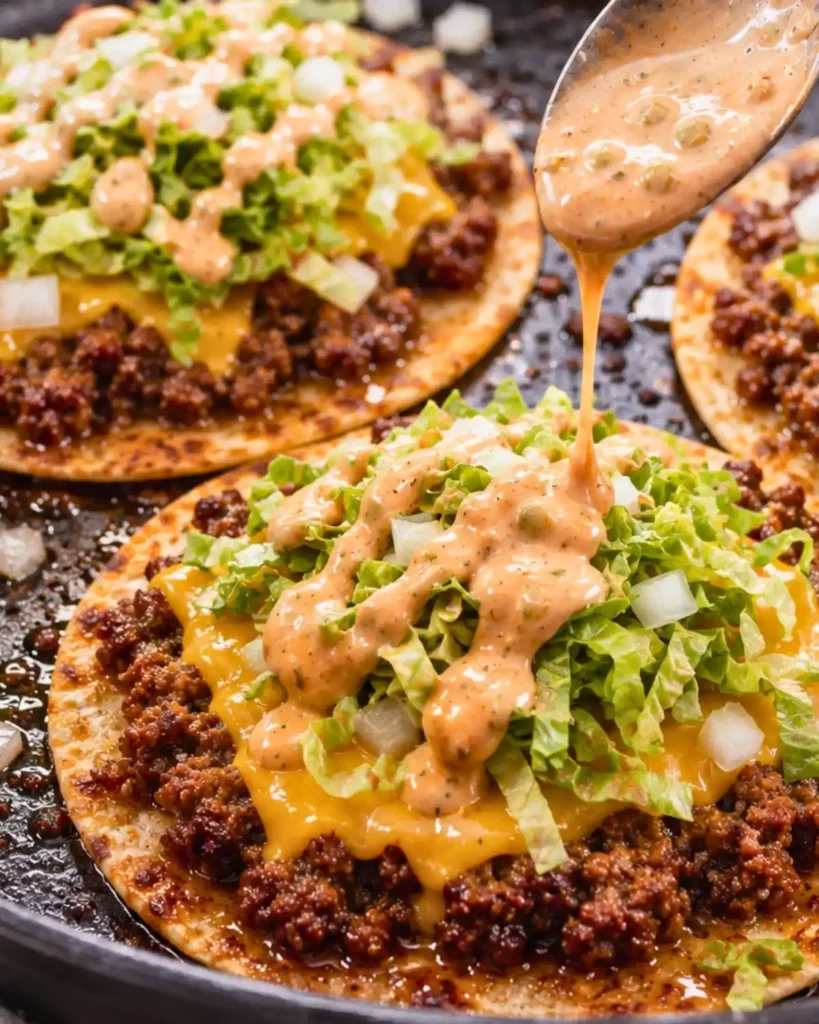 Big Mac Tacos (Crispy Smash Burger Tacos)
