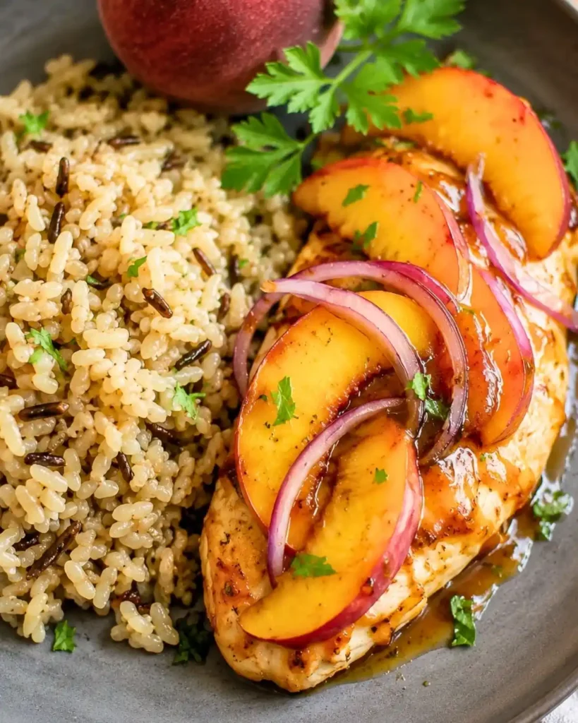 Roasted Peach BBQ Chicken Bake 6 Roasted Peach BBQ Chicken Bake