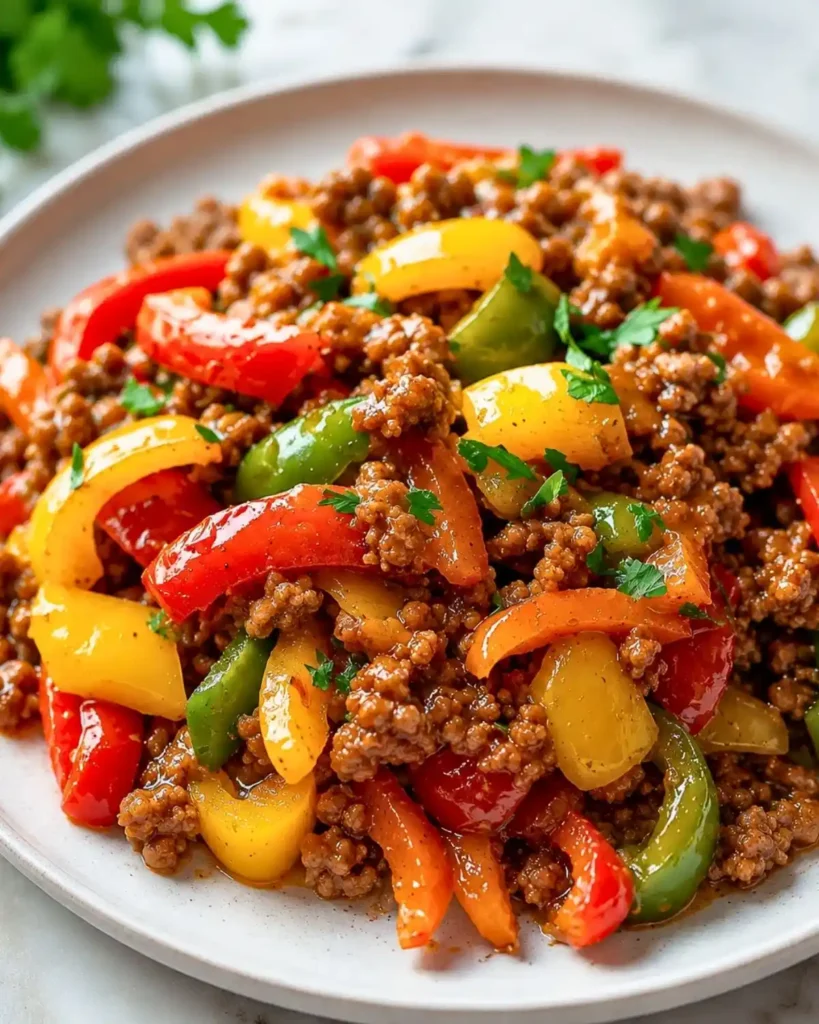 Quick and Easy Ground Turkey and Peppers Skillet 8 Quick and Easy Ground Turkey and Peppers Skillet