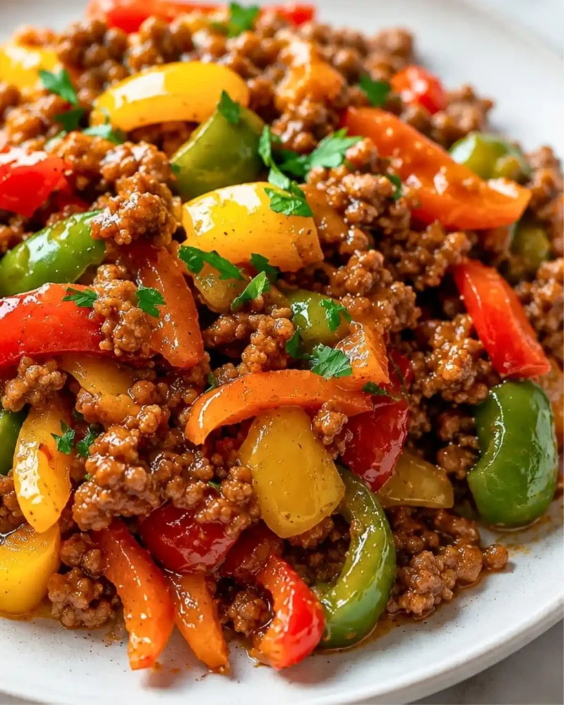 Quick and Easy Ground Turkey and Peppers Skillet 6 Quick and Easy Ground Turkey and Peppers Skillet