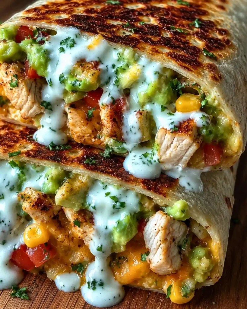 Chicken Avocado Ranch Burritos - Easy & Healthy Dinner Idea 7 Chicken Avocado Ranch Burritos - Easy & Healthy Dinner Idea