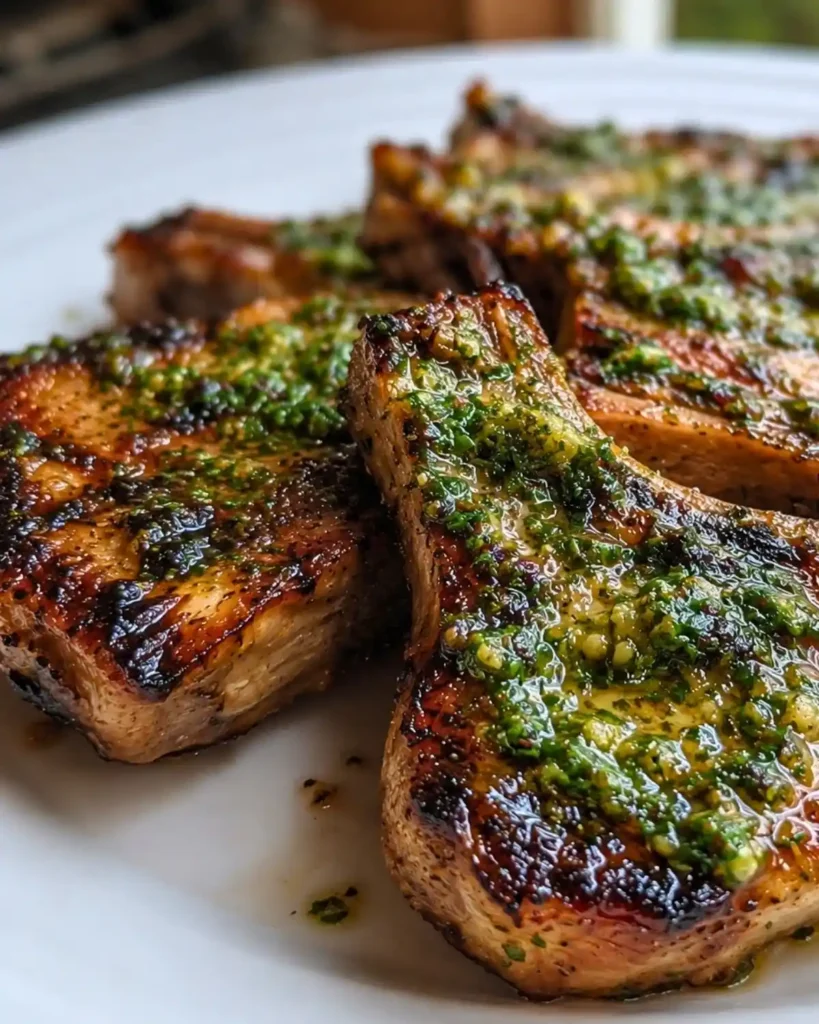 Grilled Lamb Chops with Herb Butter 7 Grilled Lamb Chops with Herb Butter