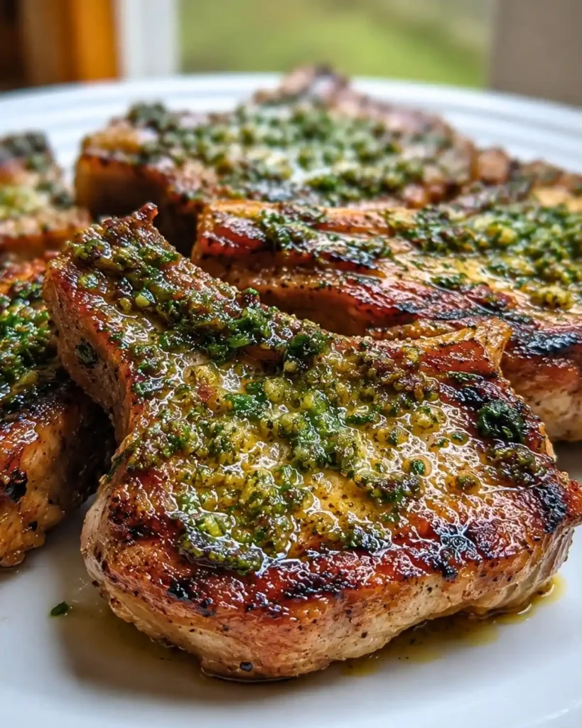Grilled Lamb Chops with Herb Butter 8 Grilled Lamb Chops with Herb Butter