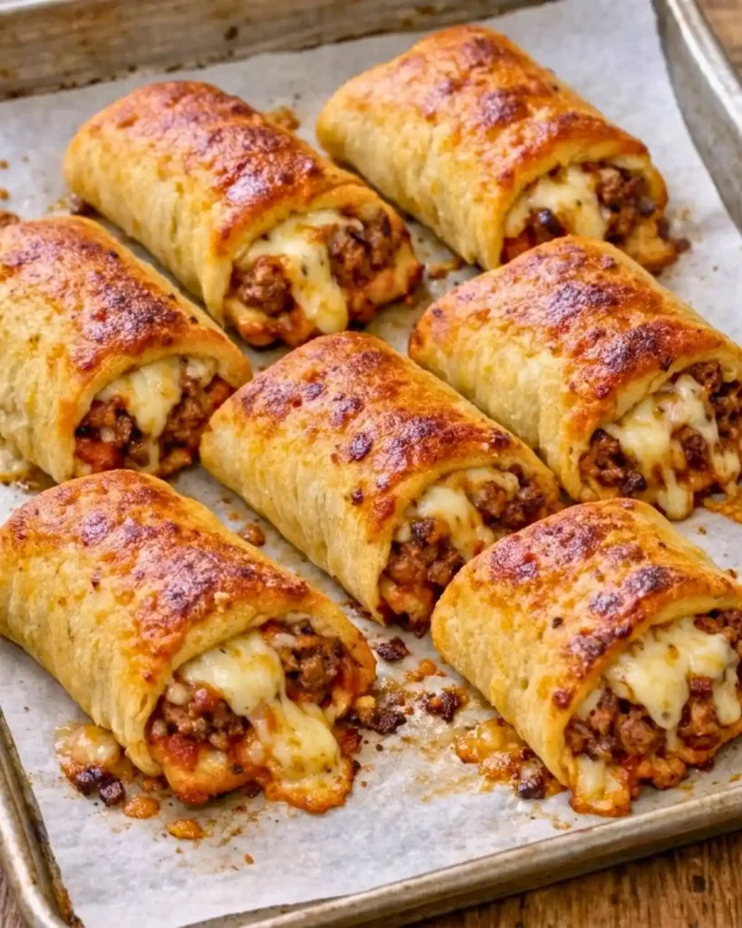Oven Baked 5-Ingredient Beef Pizza Roll Ups 5 Oven Baked 5-Ingredient Beef Pizza Roll Ups