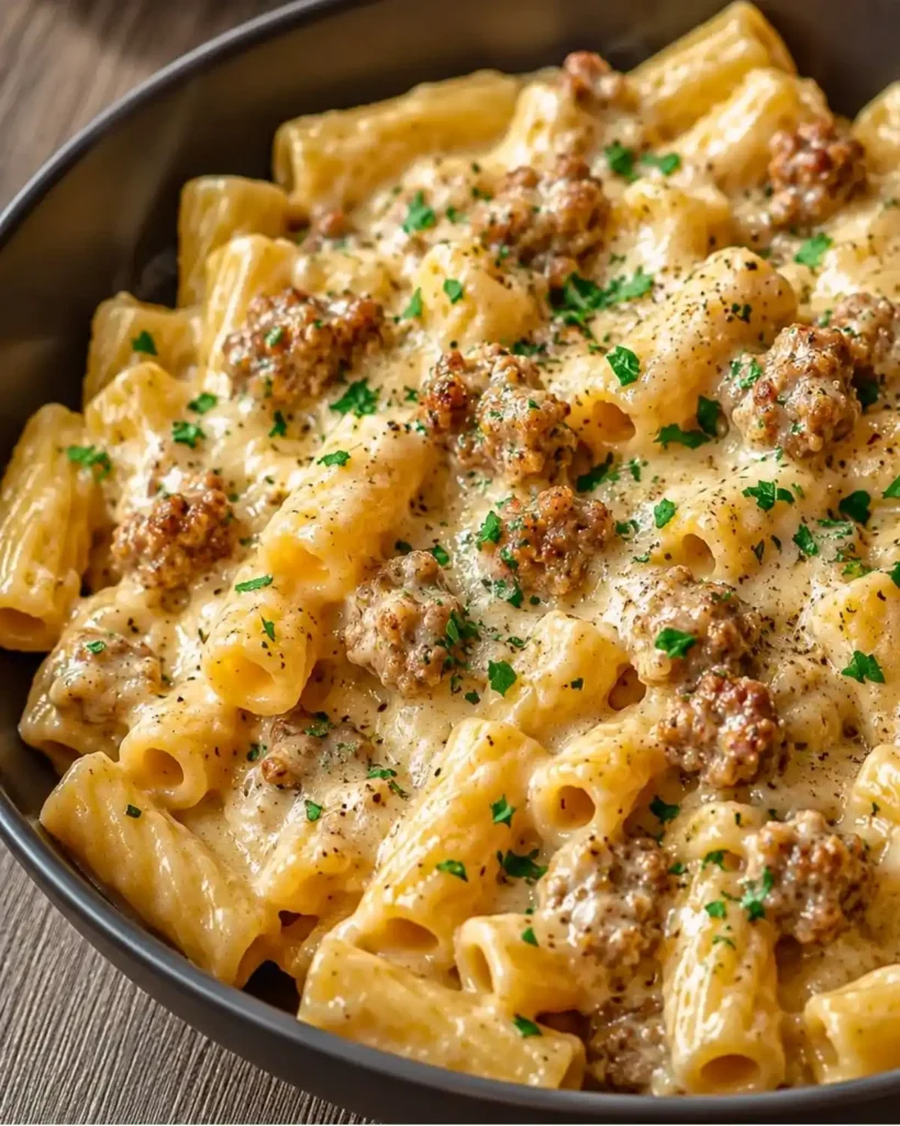 Creamy Italian Sausage Rigatoni – Easy Comfort Food Dinner