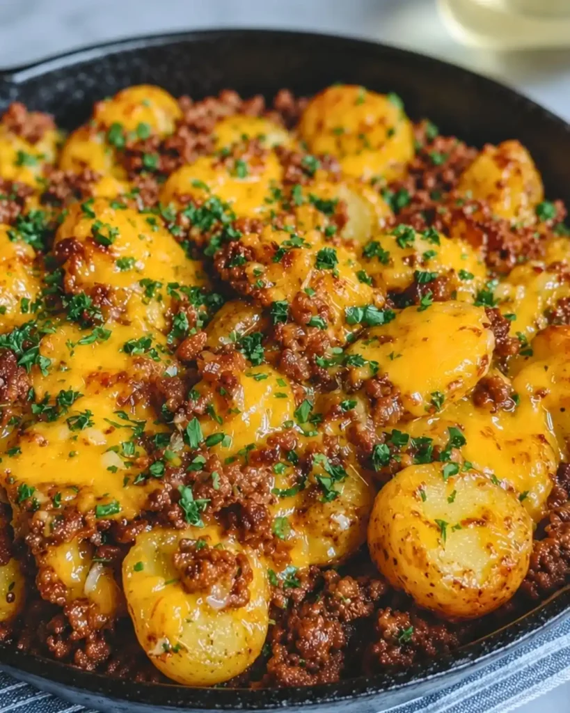 Easy One-Skillet Ground Beef Potato Bake – A Classic Comfort Dinner 6 Easy One-Skillet Ground Beef Potato Bake – A Classic Comfort Dinner